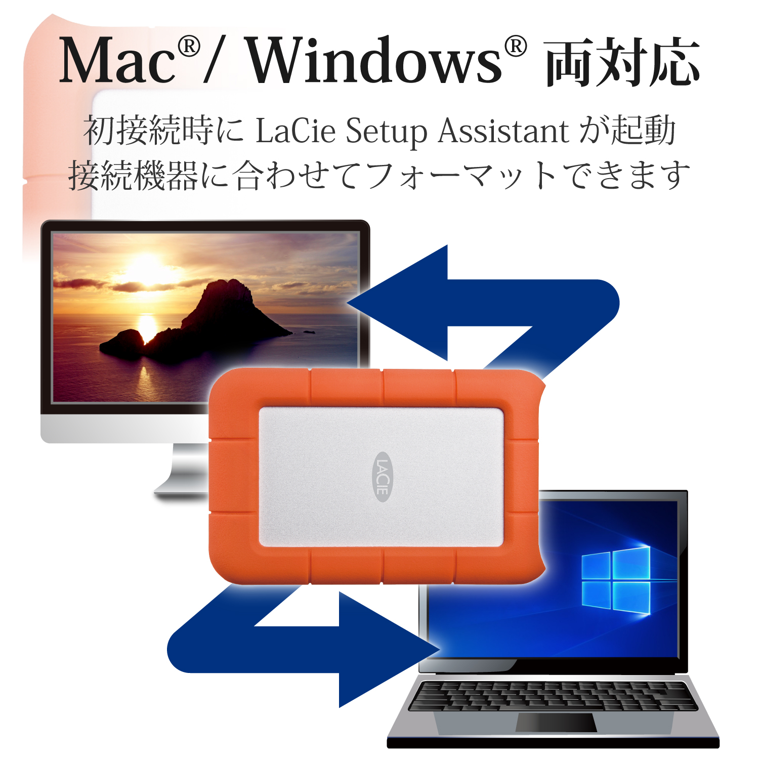 LaCie Rugged Mini 1TB | エレコムダイレクトショップ本店はPC周辺機器