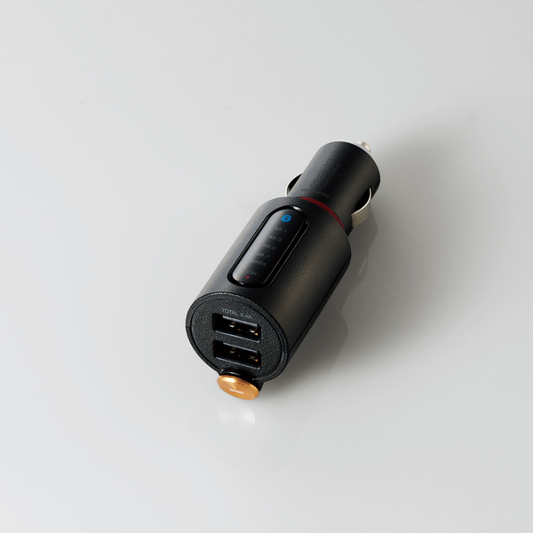 Bluetooth(R)FMトランスミッター（3.4A/2ポート/重低音