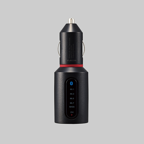 Bluetooth(R)FMトランスミッター（3.4A/2ポート/重低音