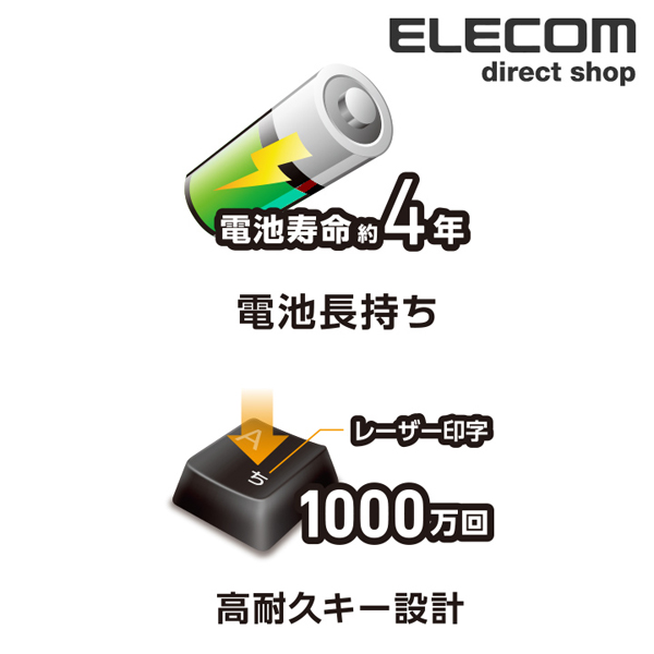 エレコム 無線キーボード メンブレン式 フルサイズ ブラック TK-FDM106TBK ワイヤレスキーボード 無線 テンキーレス コンパクト メンブレン
