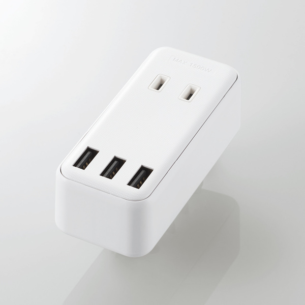 モバイルUSBタップ（直差し&frasl;2口+3ポート） | エレコムダイレクト