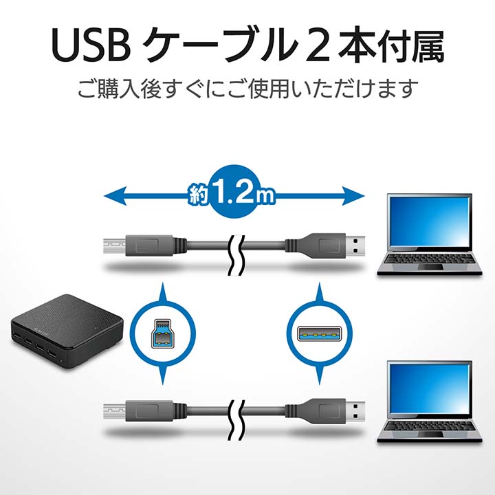 USB3.0対応切替機（PC2台） | エレコムダイレクトショップ本店はPC周辺機器メーカー「ELECOM」の直営通販サイト