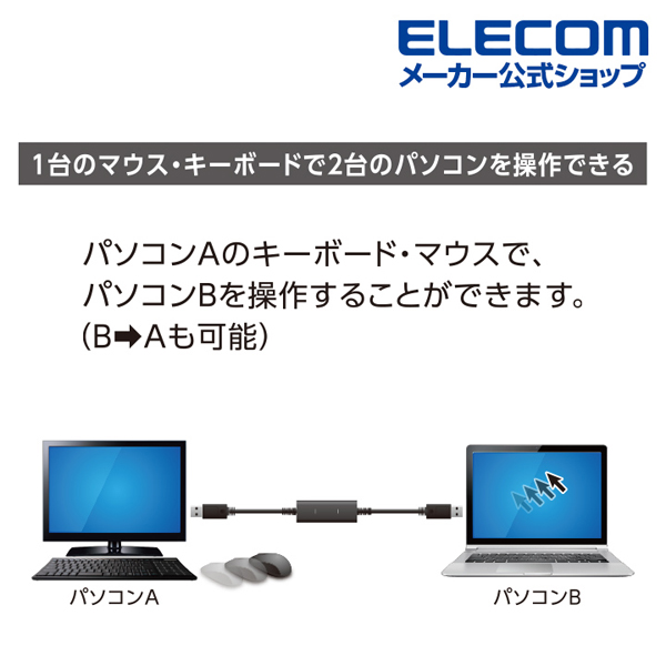 Type-C変換アダプタ付きリンクケーブル(USB3.0) | エレコムダイレクト