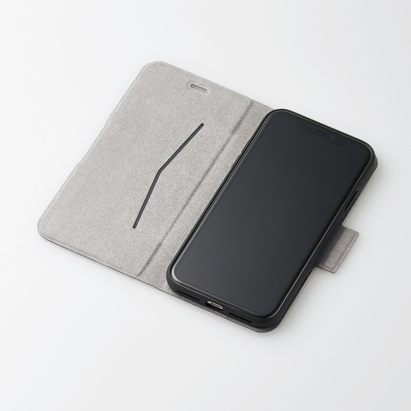 iPhone 11用ソフトレザーケース/薄型/磁石付 | エレコム