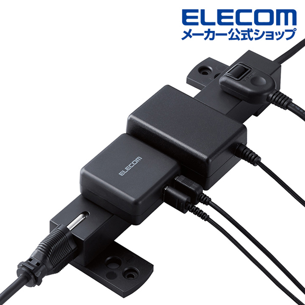 雷/回転機能タップ6口2m | エレコムダイレクトショップ本店はPC周辺