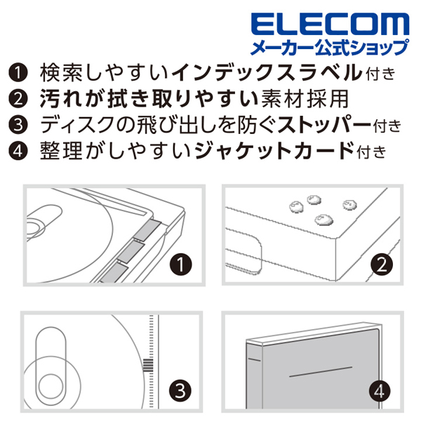 Blu－ray・CD・DVD対応クリアケース | エレコムダイレクト