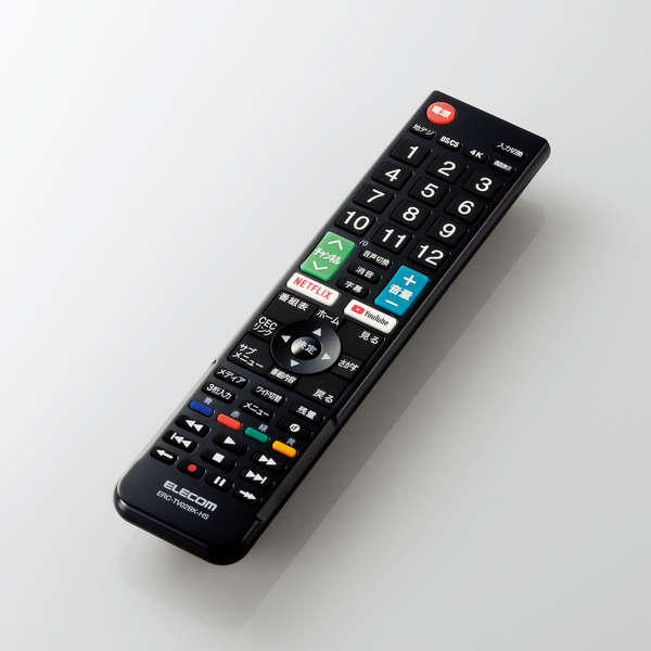 かんたんTVリモコン ハイセンス用 ブラック | エレコム