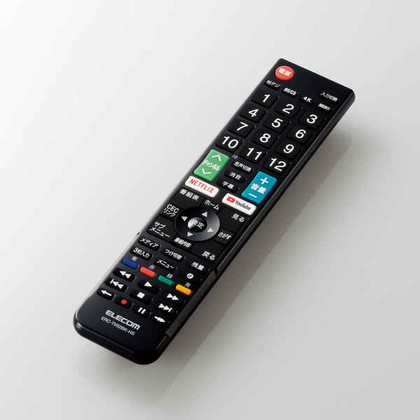 かんたんTVリモコン ハイセンス用 ブラック | エレコム
