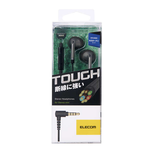 高耐久マイク付きセミオープンイヤホン | エレコムダイレクトショップ