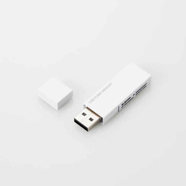 キャップ式USBメモリ(ホワイト)64GB