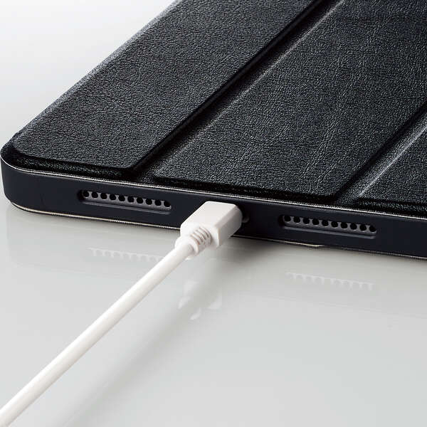 iPad mini 第6世代/手帳型/Pencil収納/スリープ対応/ブラック 