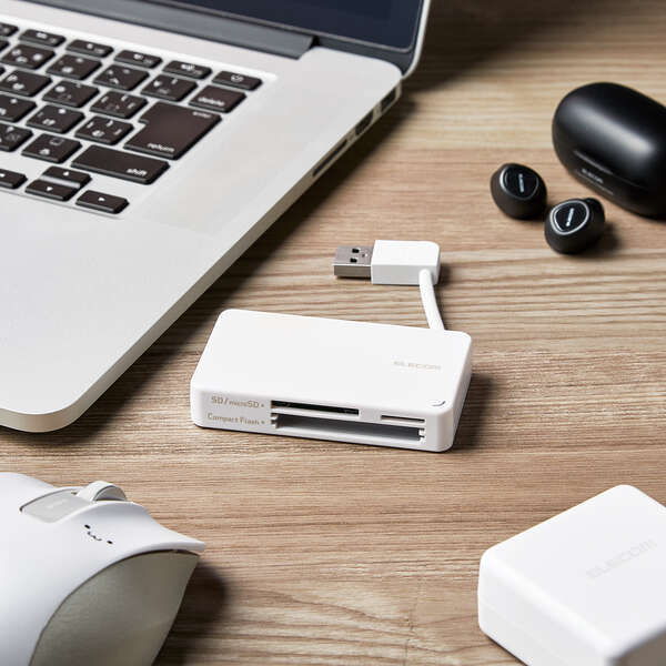 USB-A接続 ケーブル収納メモリーカードリーダー | エレコムダイレクト
