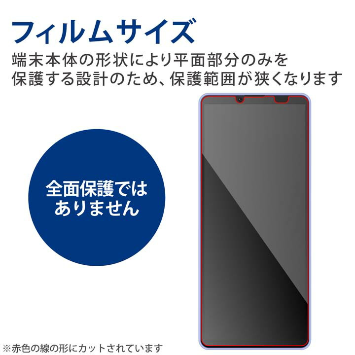 Xperia 10 IV ガラスフィルム 高透明 ブルーライトカット | エレコム