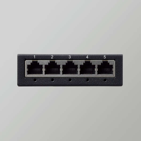 Giga対応5ポートスイッチ(金属筐体/ACアダプター) | エレコム