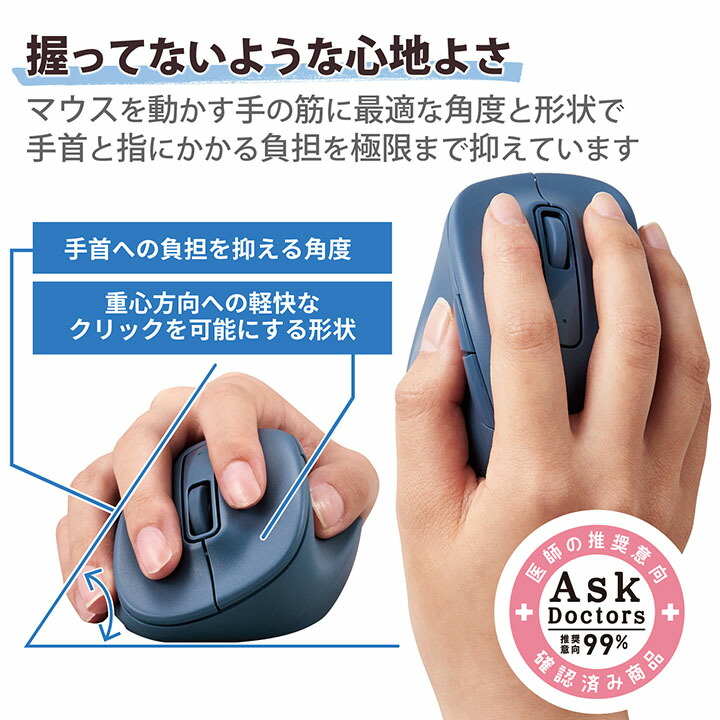 静音 2.4GHz無線マウス ”EX-G”5ボタン Mサイズ | エレコムダイレクト