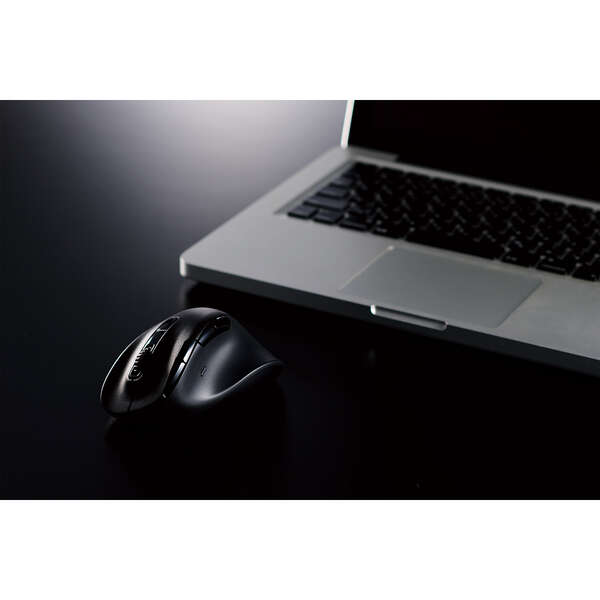 エレコムワイヤレス 静音 充電式 M-XGM50MBSKBK [Mサイズ] 静音 充電式 Bluetooth5.0マウス “EX-G” 8ボタン Sサイズ - M