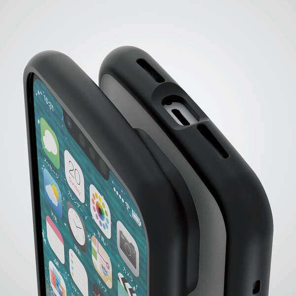 iPhone 14 TOUGH SLIM LITE フレームカラー シルキークリア | エレコム