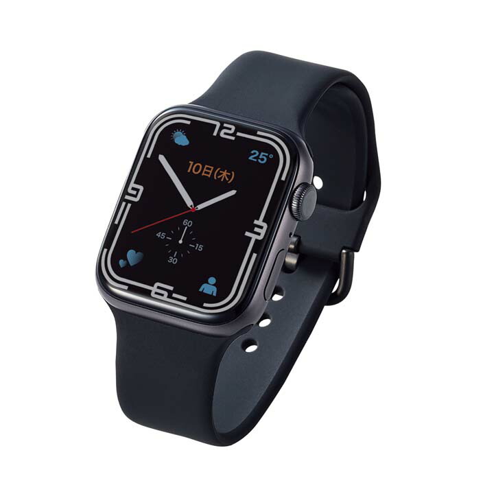 Apple Watch用Lサイズシリコンバンド (45/44/42mm) | エレコム