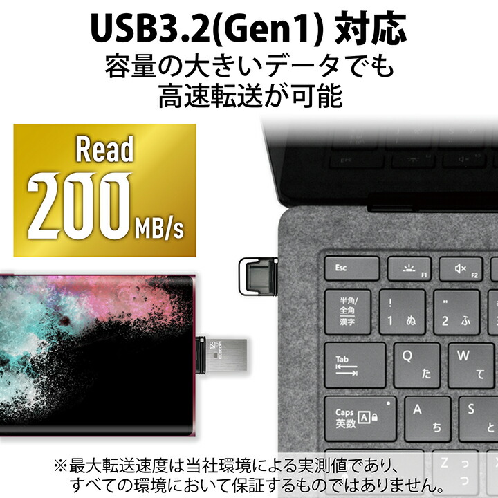 キャップ式USB Type-C(TM)メモリ(シルバー) | エレコムダイレクト