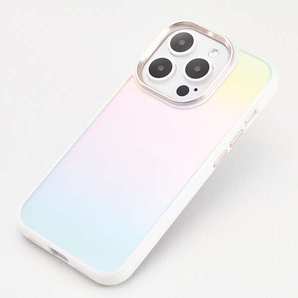 iPhone 15 Pro ハイブリッドケース オーロラ &me | エレコム