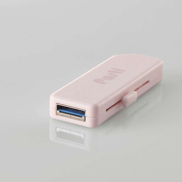 スライドシャッター式USBメモリ 64GB(ピンク) | エレコム