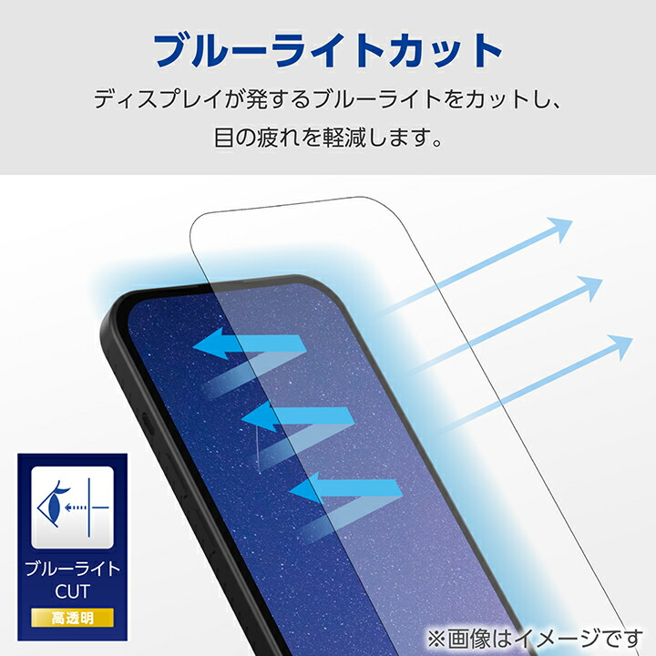 AQUOS wish4 ガラスフィルム 動画映え 高透明 ブルーライト