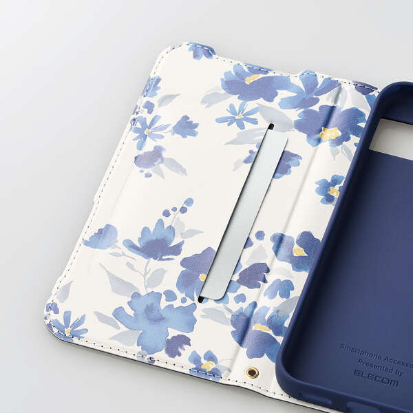 Google Pixel 8a ソフトレザーケース 薄型 磁石付 フラワーズ
