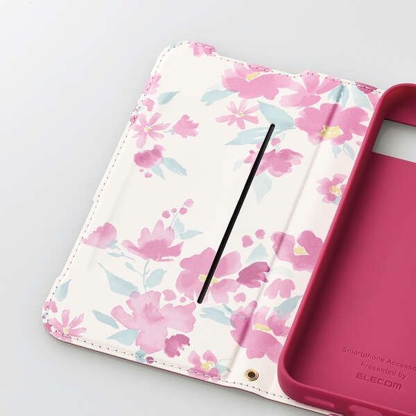Google Pixel 8a ソフトレザーケース 薄型 磁石付 フラワーズ