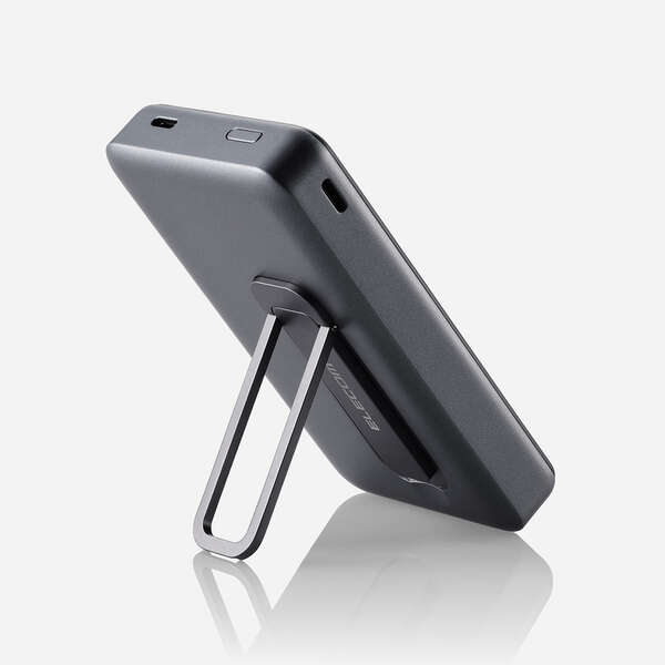 ワイヤレスモバイルバッテリー(10000mAh/20W/スタンド付き) | エレコム