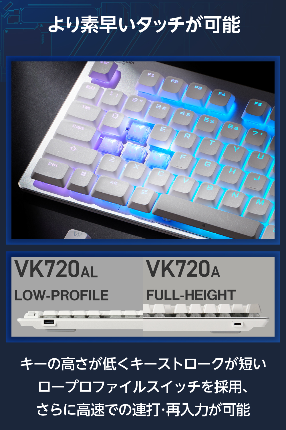 V custom VK720AL | エレコムダイレクトショップ本店はPC周辺機器