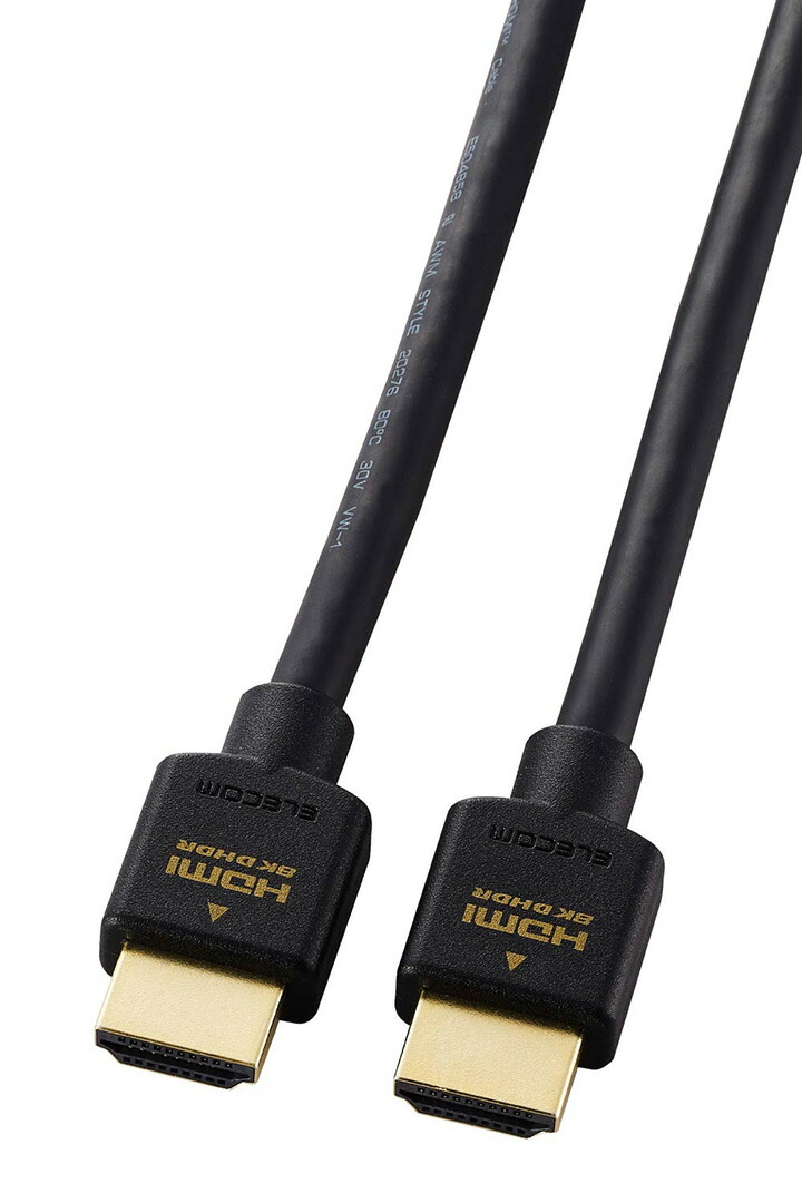 未使用 HDMIケーブル 黒 KM-HD20-3DEN10N【ハイスピードHDMI延長ケーブル（3Dコネクタ