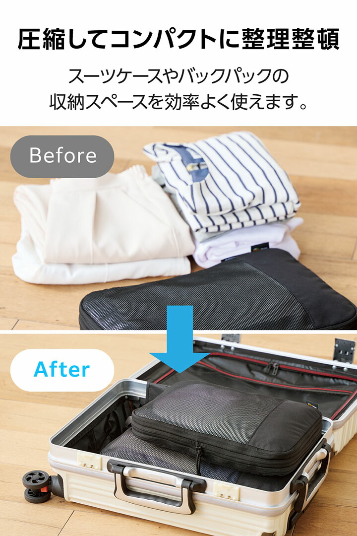 旅行かばん・小分けバッグ K 旅行用パッキングキューブ Mサイズ | エレコムダイレクト