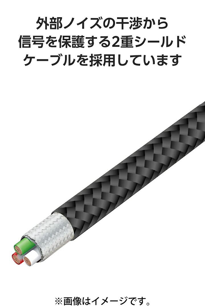 USB Type-C(TM) - USB Type-Cケーブル(USB2.0/100W/ナイロン