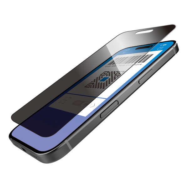 iPhone 16 Pro ガラスフィルム のぞき見防止 左右 | エレコム