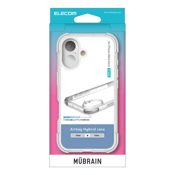 iPhone16 ケース カバー ハイブリッド ZEROSAFE Mesh MagSafe