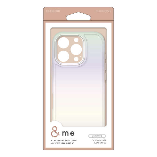 iPhone 16 Pro &me ハイブリッドケース オーロラ | エレコムダイレクト