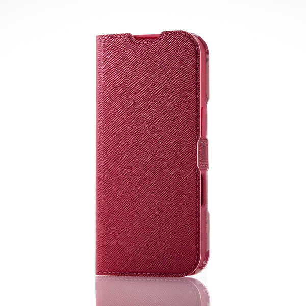 iPhone 16 Pro ソフトレザーケース 薄型 磁石付 フラワーズ | エレコム