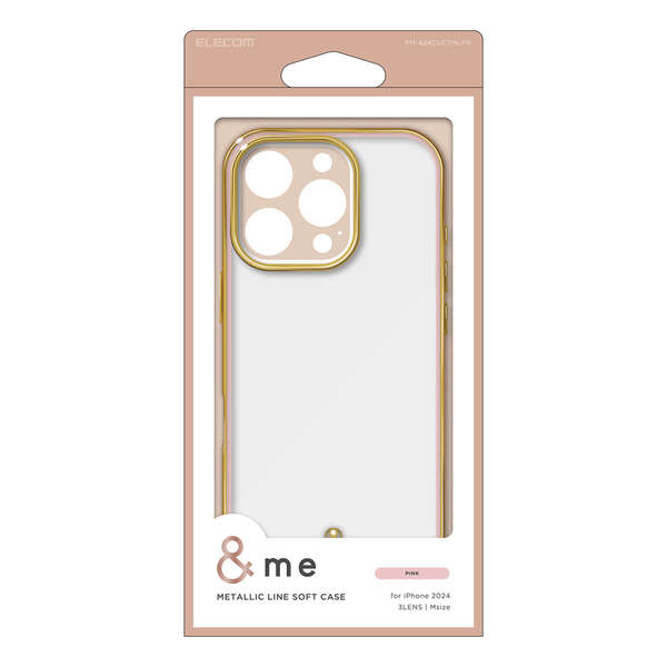 iPhone 16 Pro &me ソフトケース メタリックライン | エレコム