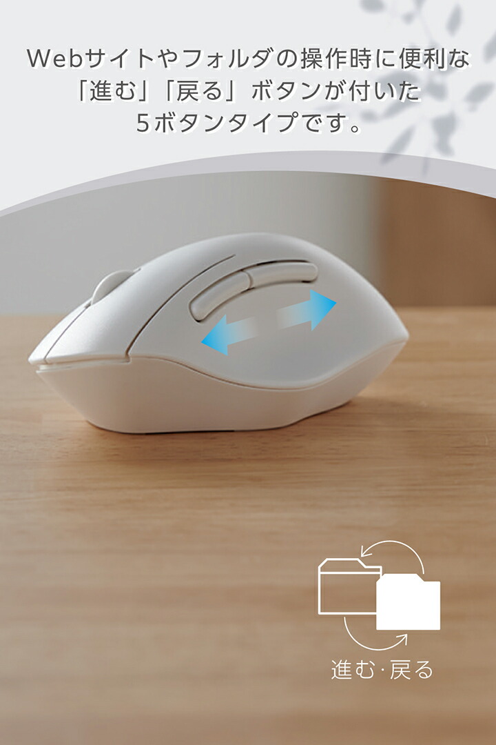 SHELLPHA USB無線/Bluetoothマウス[5ボタン/Mサイズ] | エレコム