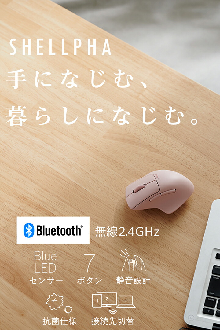 新品・4営業日で発送】ELECOM エレコム MSH31MBSKPN マウス SHELLPHA