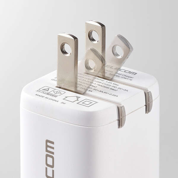 USB Power Delivery 35W AC充電器(USB Type-C(TM)×2) | エレコム