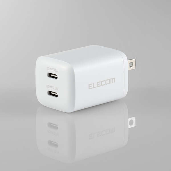 USB Power Delivery 30W AC充電器(USB Type-C(TM)×2) | エレコム