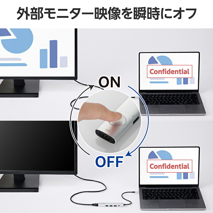 画面ONOFFドッキングステーション | エレコムダイレクトショップ本店は