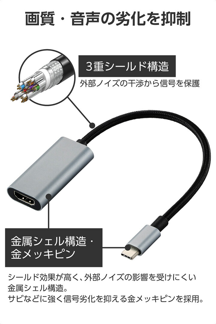 USB Type-C(TM)用HDMI映像変換アダプター | エレコムダイレクト