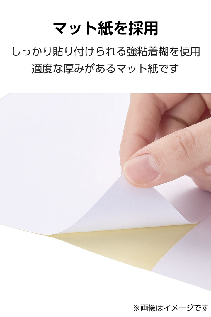 宛名表示ラベル(プリンタ兼用)/2面/余白なし/22シート | エレコム