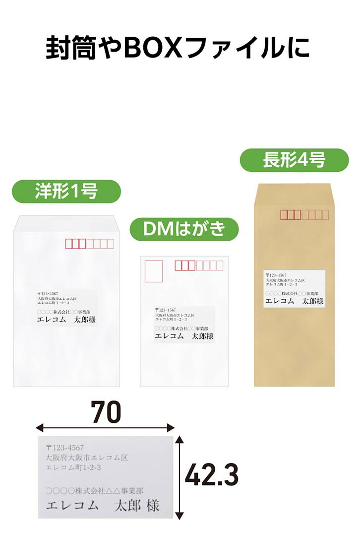 宛名シールご確認用 Amazon.co.jp: 【PCATEC】ゆうパケット ゆうメール用 宛名シール