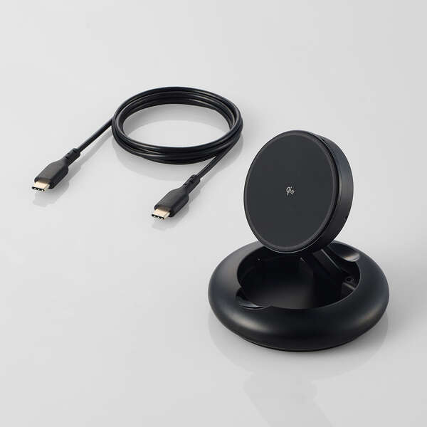 マグネットQi2規格対応ワイヤレス充電スタンド（15W・折り畳み