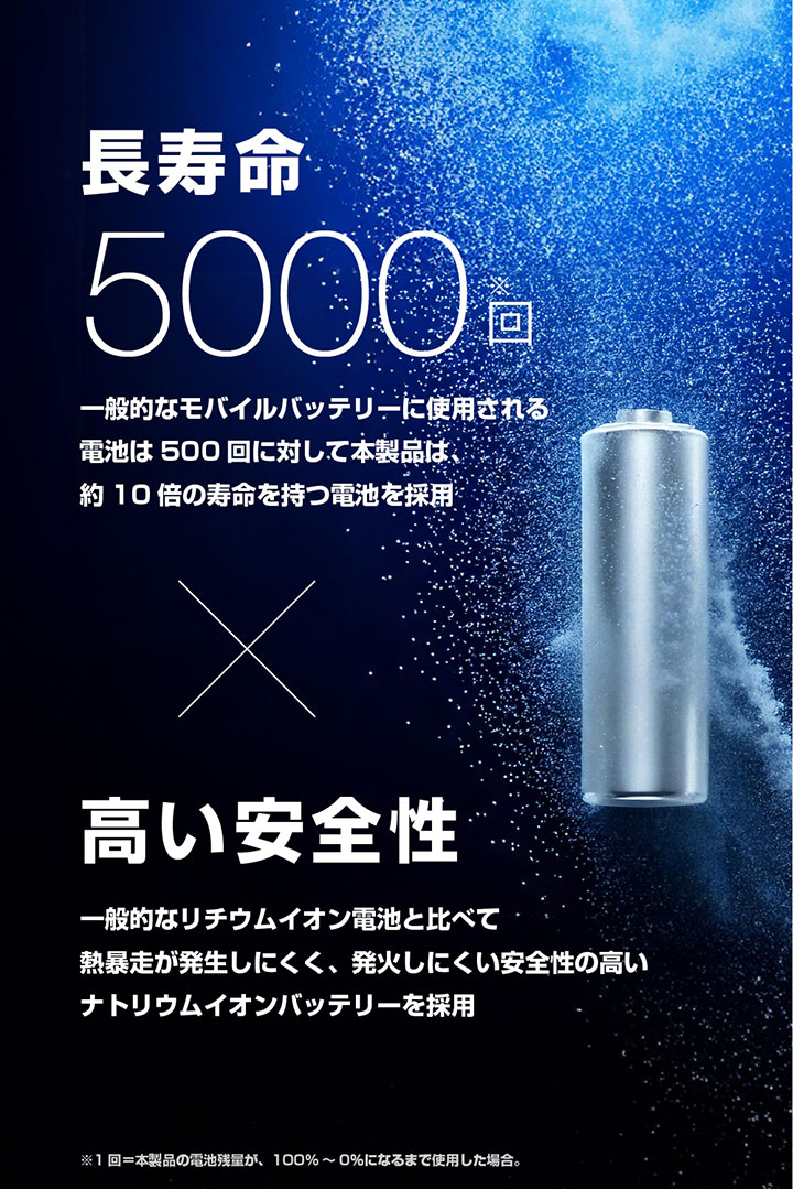 ナトリウムイオン電池モバイルバッテリー | エレコムダイレクト