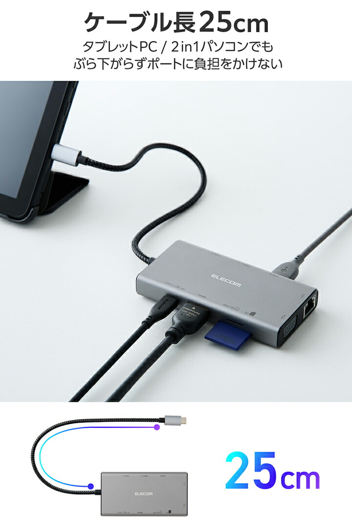 USB Type-C(TM) Dual Display対応 10in1ドッキングステーション