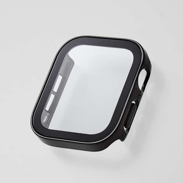 フルカバーケース/プレミアムガラス/高透明/防水/ブラック